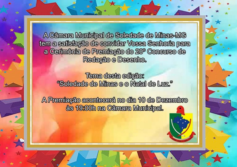 Convite: Cerimônia de Premiação